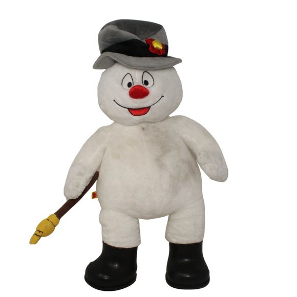 Build A Bear Workshop Frosty The Snowman 18" Plush w/ Hat Broom Boots Stuffed - Picture 2 of 13